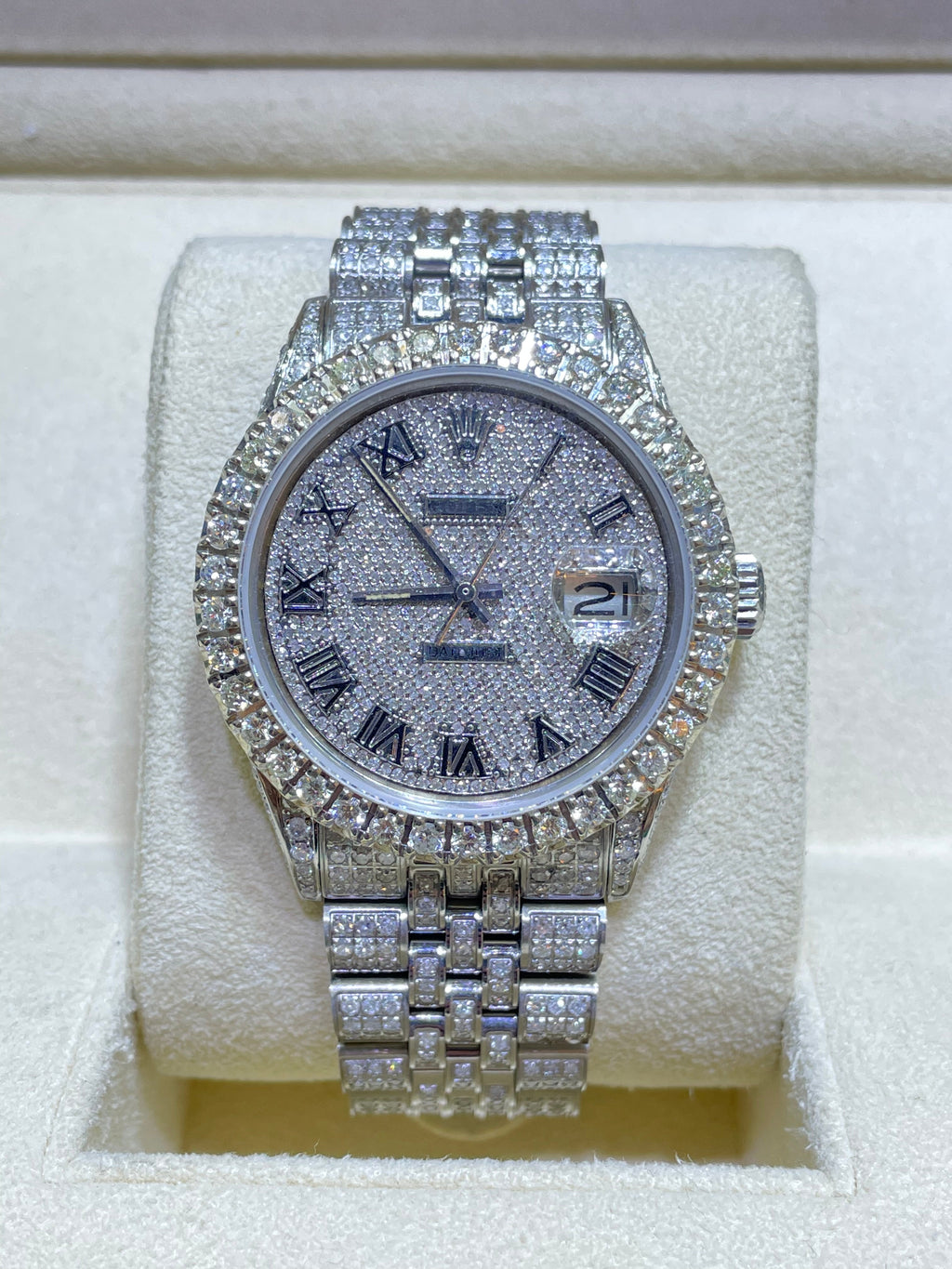 Iced out Rolex